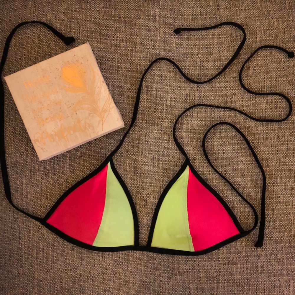 Victoria’s Secret Pink triangle swim top